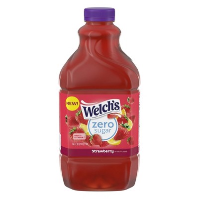 Welch's Strawberry Zero Sugar Drink, 64 fl oz Bottle, Pack of 2