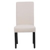 WestinTrends  Upholstered Linen Fabric Dining Chair (Set of 2) - image 2 of 4