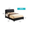 Queen Size Platform Bed with Upholstered Headboard for Bedroom - 2 of 4