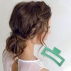 Unique Bargains Fashion Rectangle Frosted Hair Clips 1 Pc - 2 of 4