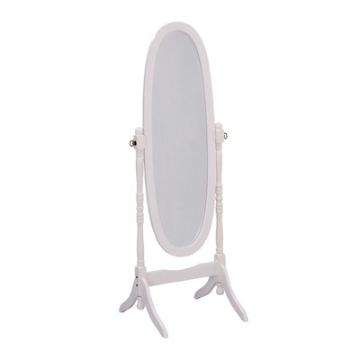 SEVOBAL Bathroom Vanity Mirrors Full Length Wooden Floor Mirror Adjustable Tilt Accent Full Length Tall Vertical View, White, 23"*20"*59.5"