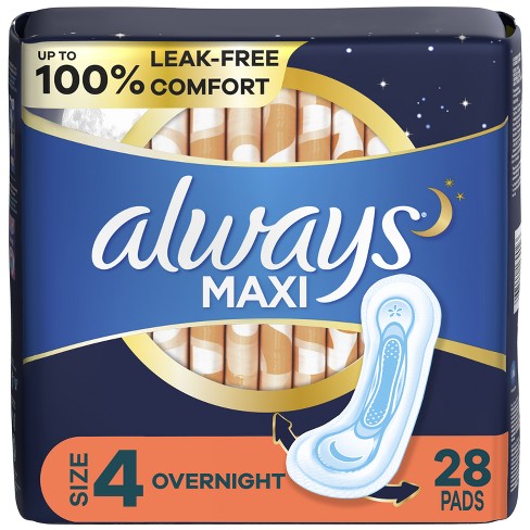 U by Kotex Teen Ultra Thin Feminine Pads with Wings, Overnight, Unscented,  12 Count - 12 ea