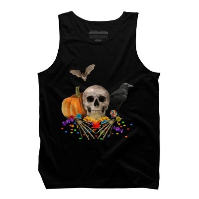 Men's Design By Humans Halloween candy keeper By MomaArt Tank Top