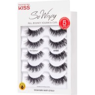 Kiss So Wispy Full Volume Fake Eyelashes - Pompadour - 5 Pairs : Target