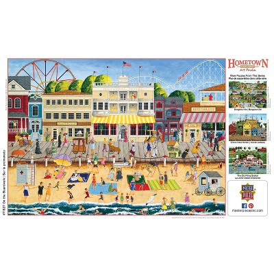 Hometown Gallery 1000 Piece Jigsaw Puzzle - Colorful Boardwalk Scene