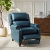 Elisabete Modern Wingback Genuine Leather Recliner with Vintage Nail Head Trim for Living Room and Bedroom  | ARTFUL LIVING DESIGN - 4 of 4