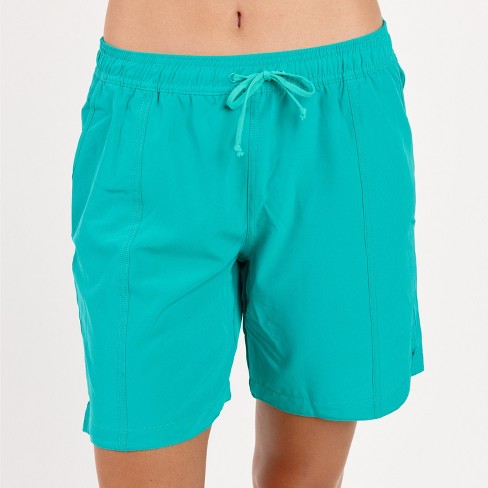 Calypsa Women's 7" Chlorine Resistant Board Shorts - image 1 of 4