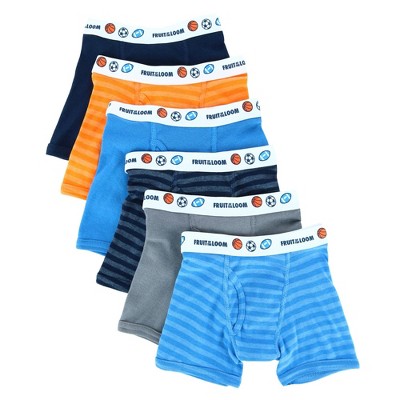 Fruit of the Loom Toddler Boy's Assorted Boxer Brief with Sport Print Waistband