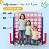 4-in-1 Castle-Themed Game Set with Adjustable Height - Connect Four, Basketball, Ring Toss & Golf for Indoor/Outdoor Family Fun - 4 of 4
