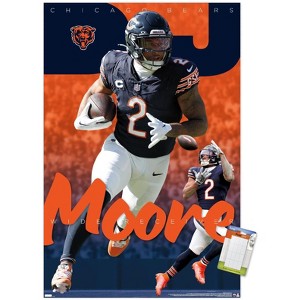 Trends International NFL Chicago Bears - D.J. Moore 24 Unframed Wall Poster Prints - 1 of 4