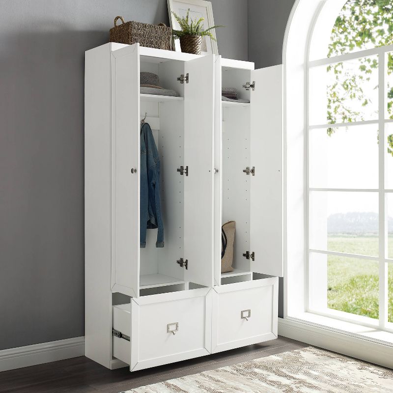 2pc Harper Entryway Pantry Closets White - Crosley, 6 of 14