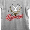 Yellowstone Revenge Circle Art Juniors Heather Gray T-shirt - 2 of 3