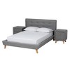 Baxton Studio Jonesy Mid-Century Modern Transitional Fabric Upholstered Bedroom Set - 2 of 4