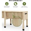 Raised Garden Bed with Legs, Wooden Elevated Planter Box for Vegetables & Herbs,  with Enhanced Depth & Sturdy Frame - 4 of 4