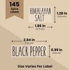 Talented Kitchen 145 Spice Labels Stickers, Preprinted Clear Spice Jar Labels for Herbs, Kitchen Spice Rack Organization, Water Resistant - 4 of 4