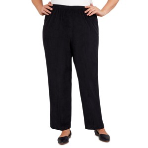 Alfred Dunner Women's Classic Corduroy Elastic Waist Short Length Pant - 1 of 4