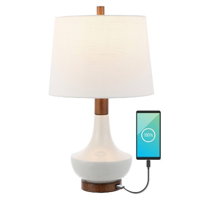 Jonathan Y Carson Modern Minimalist Iron Rechargeable Integrated LED Table Lamp