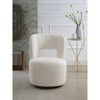 Swivel Barrel Chair with Soft Teddy Fabric - 2 of 4