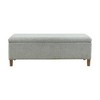 Marcie Accent Bench with Storage Blue - Ink+Ivy: Modern Rectangle Upholstered, Wood Legs, Foam Cushion - 2 of 4