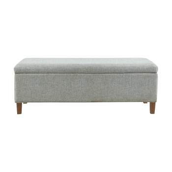 Marcie Accent Bench with Storage Blue - Ink+Ivy
