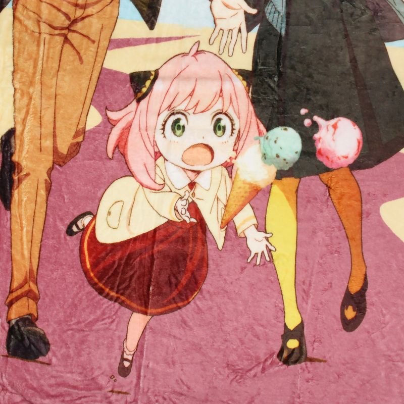 Spy x Family Manga Anime Plush Fleece Soft Throw Blanket Spy x Family Merch Multicoloured, 2 of 6
