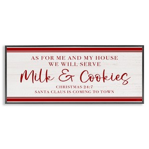 Stupell Industries We Will Serve Milk & Cookies Framed Giclee Art - 1 of 4