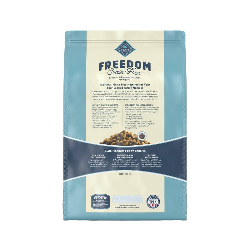 Blue Buffalo Freedom Grain Free with Chicken, Peas & Potatoes Puppy Dry Dog Food, 3 of 11
