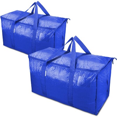 6-Pack/2-Pack Extra Large Heavy Duty Moving Bags with Zippers & Handles Storage Tote-HOMLUX