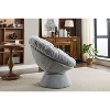 NicBex Oversized Papasan Chair Swivel Accent Chair with 360 Degree Swivel Barrel Chair for Living Room, Bedroom - 2 of 4