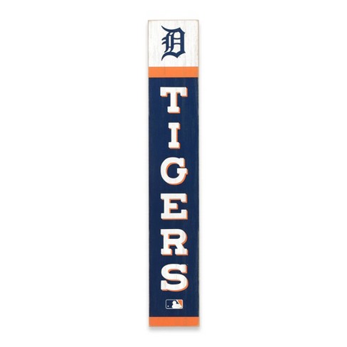 Mlb Detroit Tigers Baseball Vertical Wood Sign Panel : Target