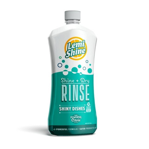 Lemi Shine - Shine + Dry Natural Dishwasher Rinse Aid, Hard Water Stain Remover (1 Pack - 25 oz) 25.35 fl oz (Pack of 1)
