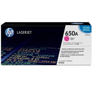 HP Inc. 650A Magenta Original LaserJet Toner Cartridge, ~15,000 pages, CE273A - 1 of 4