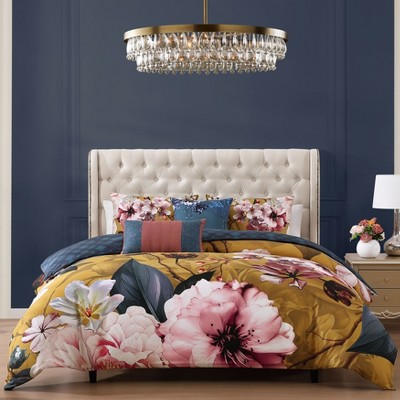 Bebejan Golden Bounty 100% Cotton 5 Piece Reversible Comforter Set