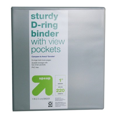 Photo 1 of pack of 12 1" 3 Ring Binder Clear View - up & up™