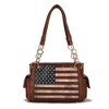 MKF Collection Alaina Vegan Leather Women’s Flag Shoulder Bag by Mia K - 2 of 4