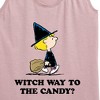 Women's - Peanuts - Witch Way To The Candy Graphic Racerback Tank - 2 of 4