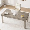 70 in Farmhouse Executive Desk, Large Home Dining Table, Work from Home Study Desk with Sturdy Wooden Frame, for Home Office - 3 of 3