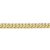 Black Bow Jewelry 5.75mm 10k Yellow Gold, Flat Beveled Curb Chain Bracelet - 2 of 4