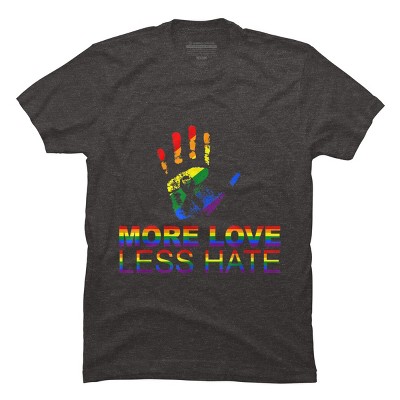 Design By Belugastore Humans More Love Pride Hand Print By Belugastore T-Shirt