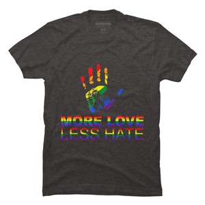 Design By Belugastore Humans More Love Pride Hand Print By Belugastore T-Shirt - 1 of 2