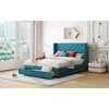 Queen Size Storage Bed with Wingback Headboard and Big Drawer - 4 of 4