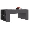 vidaXL Coffee Table Gray 39.4"x23.6"x16.5" Engineered Wood - 3 of 4