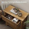 3 Drawer Dresser for Bedroom, 32"W Wooden Chest of Drawers, Small Dresser Nightstand, Clothes Storage Organizer for Bedroom - 4 of 4