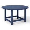 WestinTrends Malibu Kids Outdoor Patio Furniture HDPE 38" Wide Round Dining Table - 4 of 4