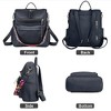 Wikineon Stylish Women's Purses in Classic Navy: Sleek Design with Practical Pockets, Perfect for Daily Errands, Office Days, or Casual Outings - 3 of 4