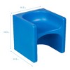 ECR4Kids Tri-Me Adaptable Kids Cube Chair, Indoor Outdoor Plastic, 3-in-1 Multipurpose Table/Seat - image 2 of 4