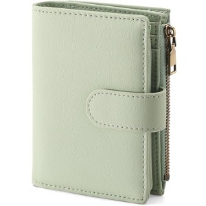 Clotth Wallets for Women - RFID Blocking Small Wallets - Compact Bifold Design with 14 Card Slots,Zipper Pocket & ID Window for Daily Use - 1 of 4