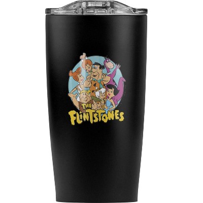 The Flintstones Logo Steel Tumbler 20oz Coffee Travel Mug