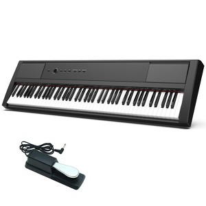 Whizmax 88 Key Digital Piano Keyboard, Semi-Weighted Keys Piano, Portable Electronic Keyboard Piano with Music Stand, Power Supply, Bluetooth, MIDI - 1 of 4