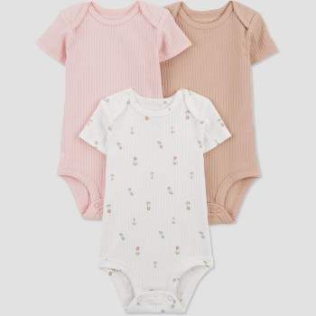 Baby Girls' Heart Bodysuit - Cat & Jack™ Cream Newborn : Target